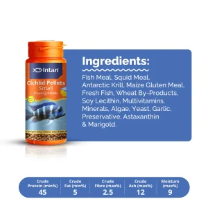 Intan Cichlid Pellets(Small 2mm) floating pellets 55g